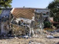 Destruction at Kibbutz B'eri in southern Israel. Dec. 19, 2023. Photo by Moshe Shai/Flash90.