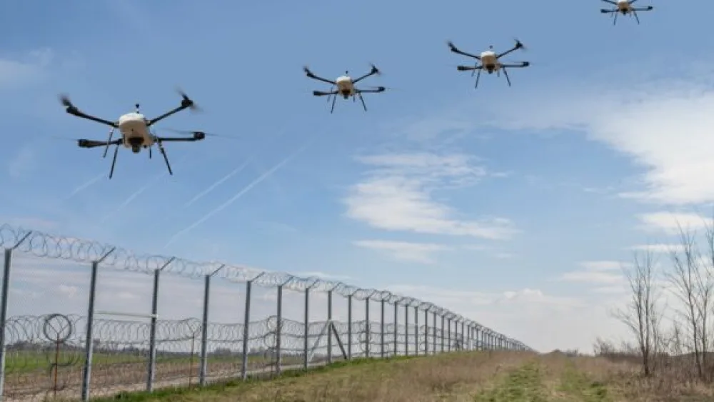 Elbit Systems' THOR vertical takeoff and landing (VTOL) Mini-Unmanned Aircraft Systems. Credit: Elbit Systems.