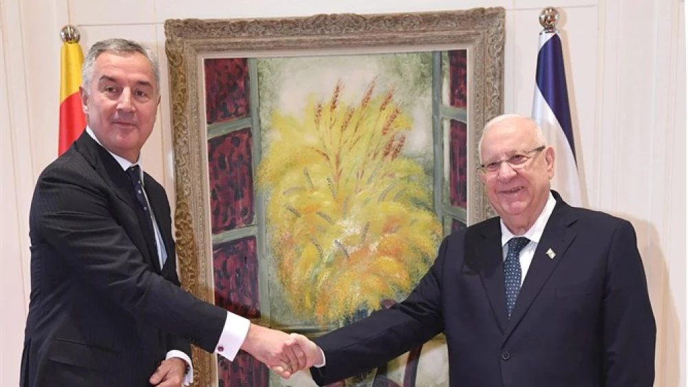 Israeli President Reuven Rivlin and Montenegro President Milo Đukanović. Credit: Mark Neiman/GPO.