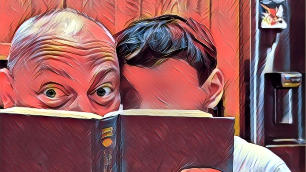 Konstantinovski and his son.