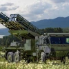 Elbit Systems' PULS (Precise and Universal Launching Systems) rocket-launching platform. Source: @ElbitSystemsLtd/X.