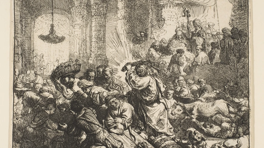 Jesus money lenders Temple