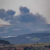 Smoke rises during an exchange of fire between the IDF and Hezbollah on the Lebanese border, Dec. 27, 2023. Photo by Ayal Margolin/Flash90.