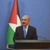 Palestinian Authority Prime Minister Mohammad Shtayyeh receives Italian Prime Minister Mario Draghi in Ramallah, June 14, 2022. Credit: Flash90.