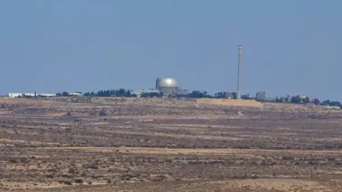 The nuclear research facility near Dimona in the eastern Negev. Photo by Moshe Shai.