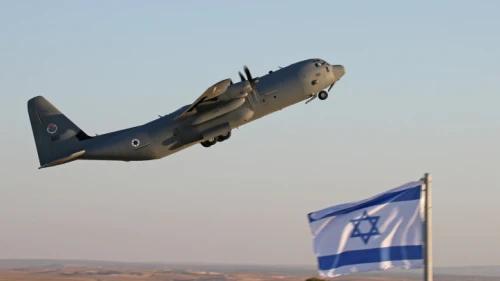 An Israel Air Force Lockheed Martin C-130J Super Hercules, June 25, 2015. Photo by Ofer Zidon/Flash90.