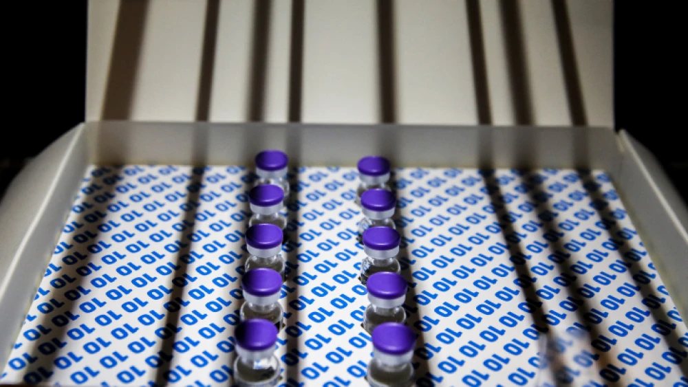 Pfizer-BioNTech COVID-19 vaccines at a vaccination center in Tzfat, Feb. 22, 2021. Photo by David Cohen/Flash90.