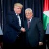 U.S. President Donald Trump and Palestinian Authority leader Mahmoud Abbas attend a joint press conference in the West Bank city of Bethlehem on May 23, 2017. Photo by Flash90.