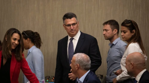 Likud member Gideon Sa'ar at a Likud Party faction meeting in Jerusalem, following the election results, Sept. 18, 2019. Photo by Hadas Parush/Flash90.
