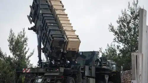 A Patriot missile interceptor battery stationed in northern Israel, Aug. 2, 2018. Photo by Basel Awidat/Flash90.