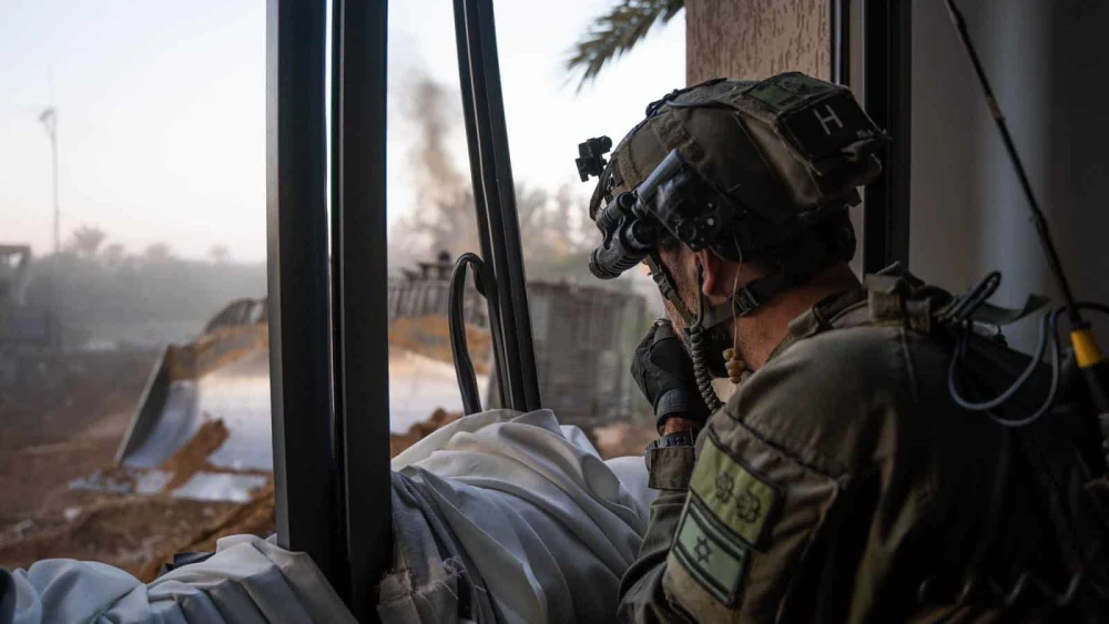 Israeli troops operating in the Hamas-ruled Gaza Strip, Dec. 25, 2023. Credit: IDF.