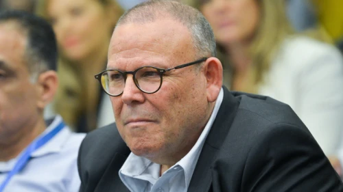 Histadrut chairman Arnon Bar-David attends a conference at the Histadrut building in Tel Aviv on March 27, 2019. Photo by Flash90.