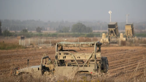 An Iron Dome air-defense system set up in Sderot in southern Israel near the border with Gaza on Nov. 13, 2019. Photo by Yonatan Sindel/Flash90.