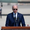 U.S. President Joe Biden during a welcoming ceremony at Ben-Gurion International Airport on July 13, 2022. Photo by Sraya Diamant/Flash90.