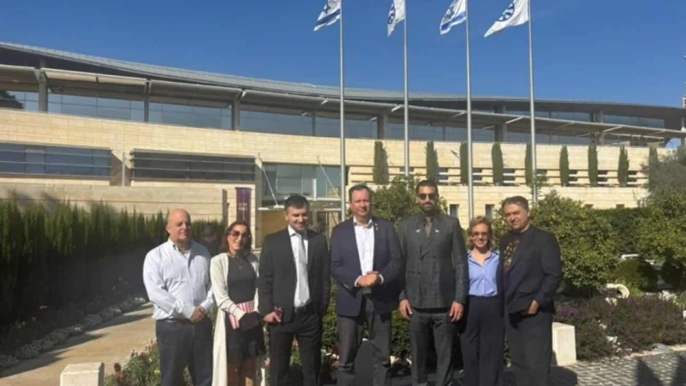 A delegation of Iranian dissidents visitng Israel this week, Credit: Israeli Ministry of Foreign Affairs, November 23, 2025.