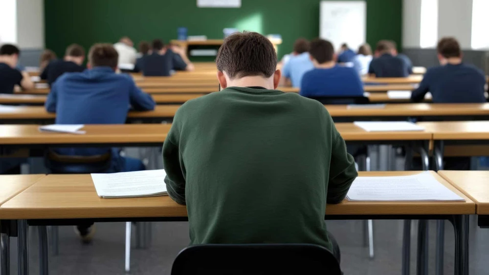 Students in School Classroom