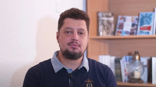 Alliance for the Union of Romanians Party co-president Claudiu Târziu, 2018. Source: Screenshot.