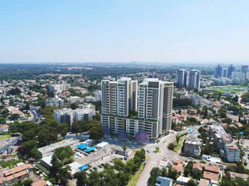 A view of Ramat HaSharon, north of Tel Aviv. Credit: Courtesy of Aura Construction.