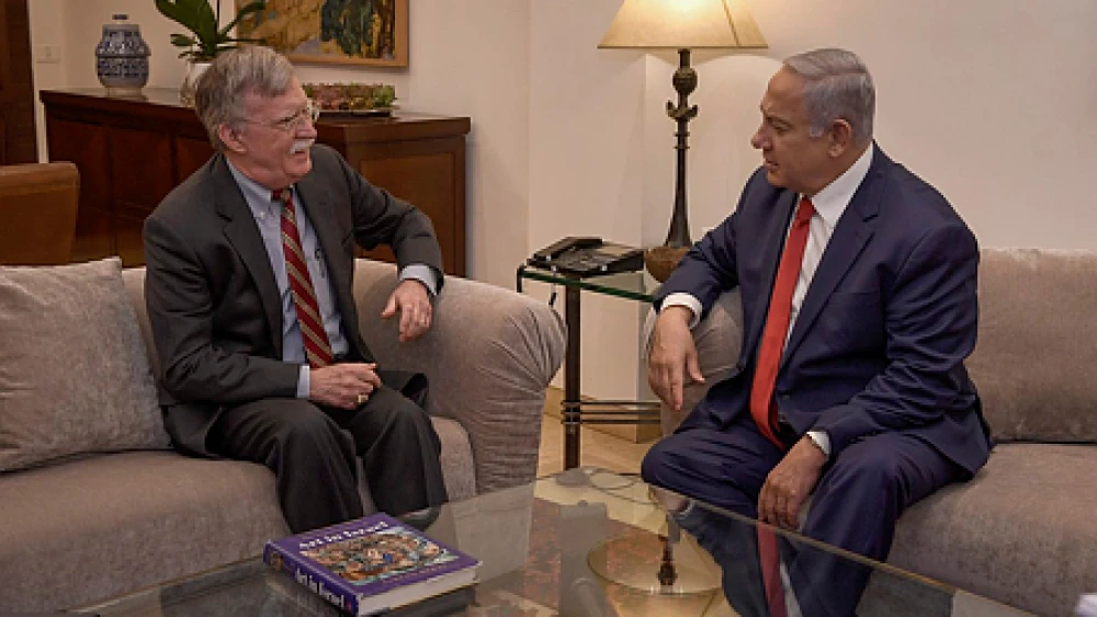 U.S. National Security Advisor John Bolton with Israeli Prime Minister Benjamin Netanyahu at the Prime Minister’s Residence in Jerusalem, Jan. 6, 2019. Credit: Matty Stern/U.S. Embassy Jerusalem.
