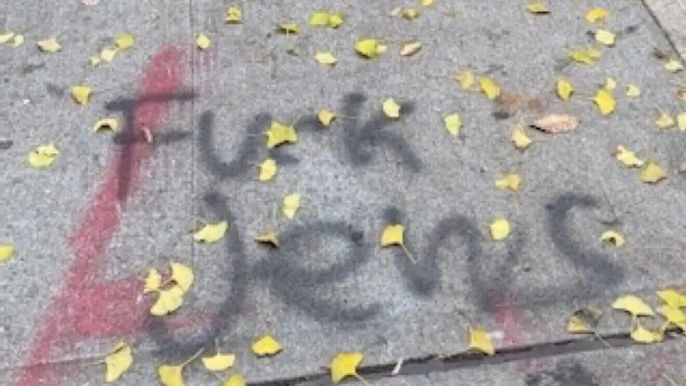 Antisemitic graffiti