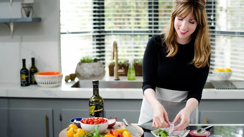 Jamie Geller said her Jewishness is the “core principle” upon which her digital food-media company is based. Credit: Miguel Emmanuelli Photography.