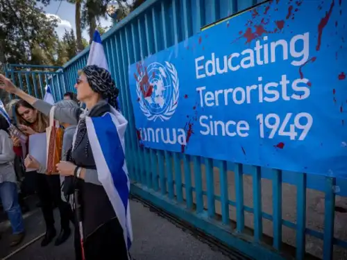 Protest Against UNRWA