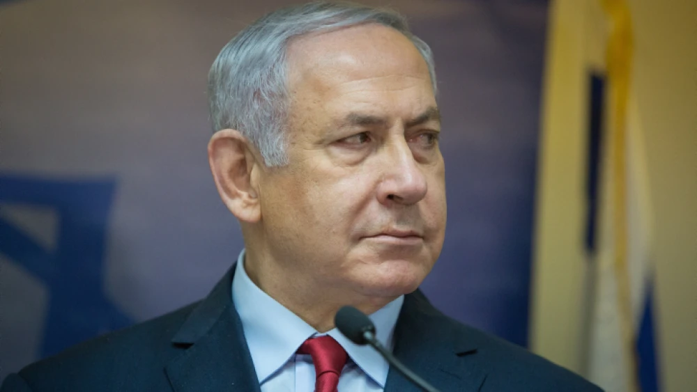 Israeli prime minister Benjamin Netanyahu speaks at a joint press conference with Yoav Galant, Newly appointed Israeli Minister of Immigrant Absorption at the Kneeset, the Israeli parliament in Jerusalem on January 9, 2019. Photo by Noam Revkin Fenton/Flash90.