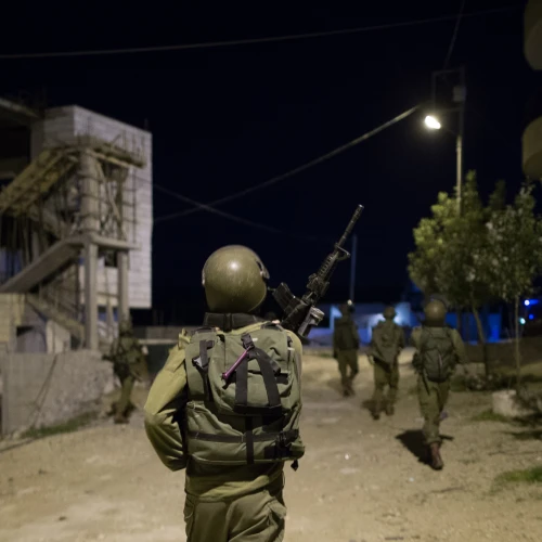 File photo: Nachshon Battalion soldiers during an operation of arresting terror suspects in the Duhaisha Refugee Camp, near the West Bank city of Bethlehem. Credit: Nati Shohat/Flash90.