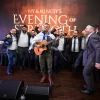 Israel Defense Forces paratrooper Sgt. Maj. Noam Buskila, a singer serving on Israel’s northern border, entertains a lively crowd at NY & NJ NCSY’s “Evening of Strength.” Credit: Courtesy of the Orthodox Union.