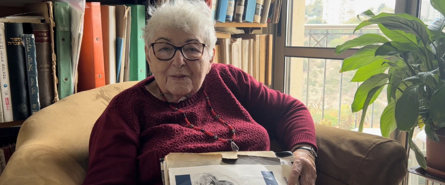 Esther Cohen at home in Haifa. Courtesy.