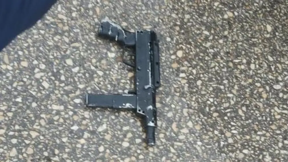 The weapon used in the attack in Huwara on March 19, 2023. Source: Screenshot.