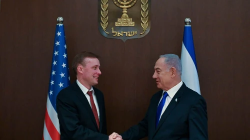 U.S. National Security Advisor Jake Sullivan meets with Israeli Prime Minister Benjamin Netanyahu in Jerusalem, May 19, 2024. Photo by Kobi Gideon/GPO.