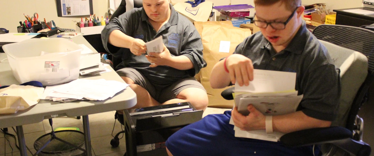 Jacob Werbin (left) and Uriel Levitt, co-founders of Shred Support. Credit: Courtesy of Dina Levitt.