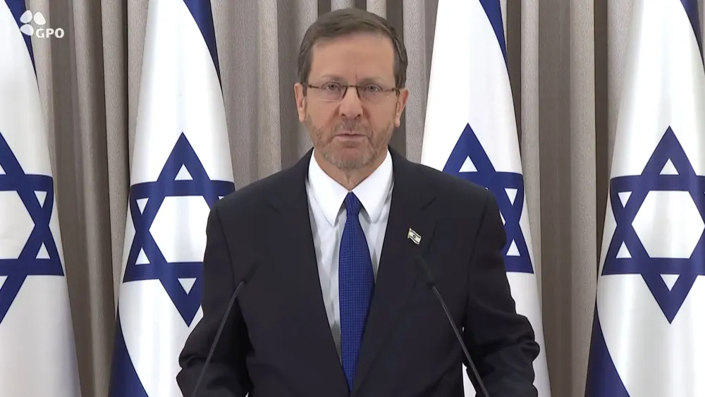 Israeli President Isaac Herzog speaks about the government's judicial reform plans, Feb. 12, 2023. Source: YouTube.