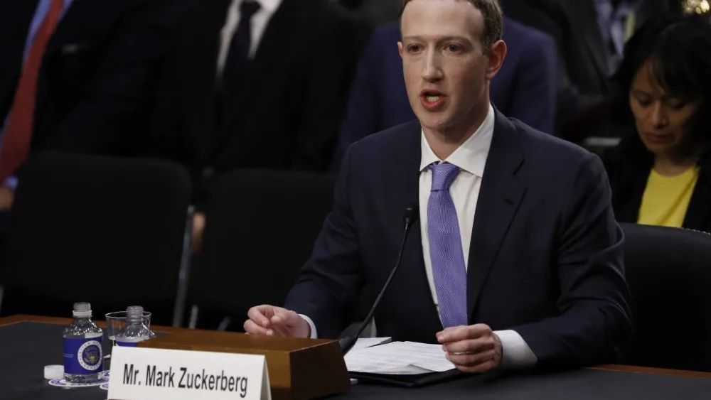 Facebook CEO Mark Zuckerberg testifies before U.S. Congress about the social-media giant's use of ads, political content and more. Source: WikiTribune.com.