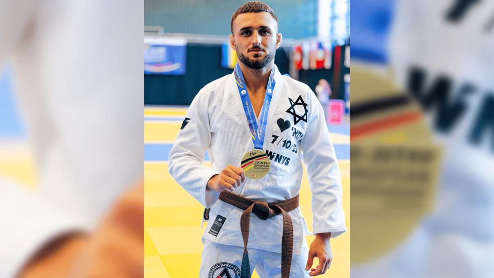 Israeli jujitsu fighter Yarin Shriki. Photo by Juan Lopez.