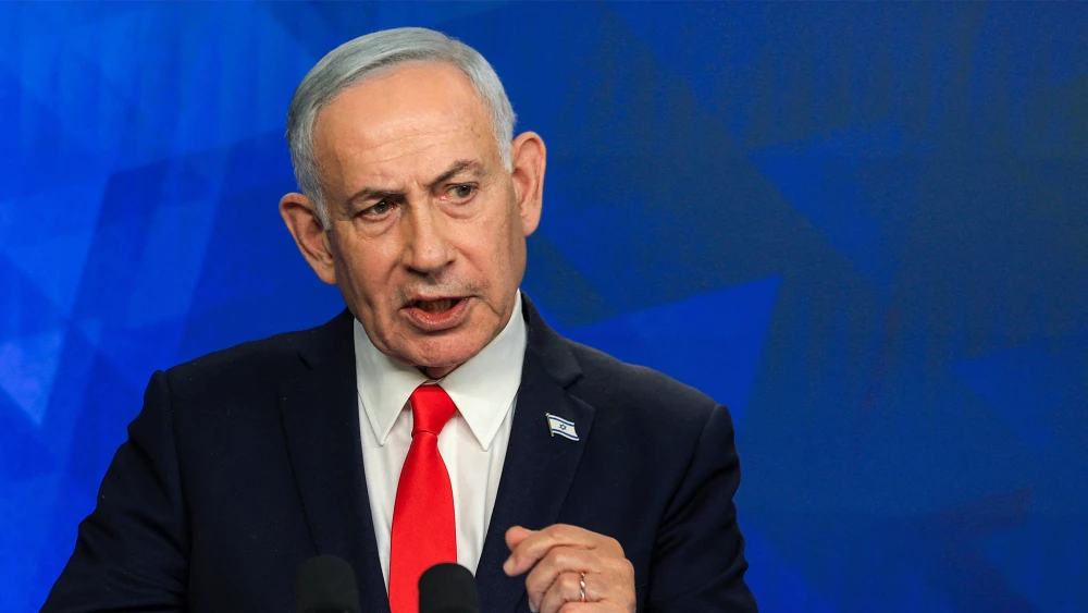 Israel's Prime Minister Benjamin Netanyahu gives a news conference in Jerusalem on June 15, 2026. Photo by Ronen Zvulun / Pool / AFP via Getty Images.