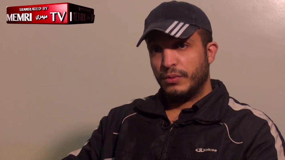 Sayyaf Sharif Daoud, a captured ISIS fighter who holds Israeli citizenship, speaks to BBC Arabic correspondent Feras Kilani on July 16, 2019. (MEMRI)