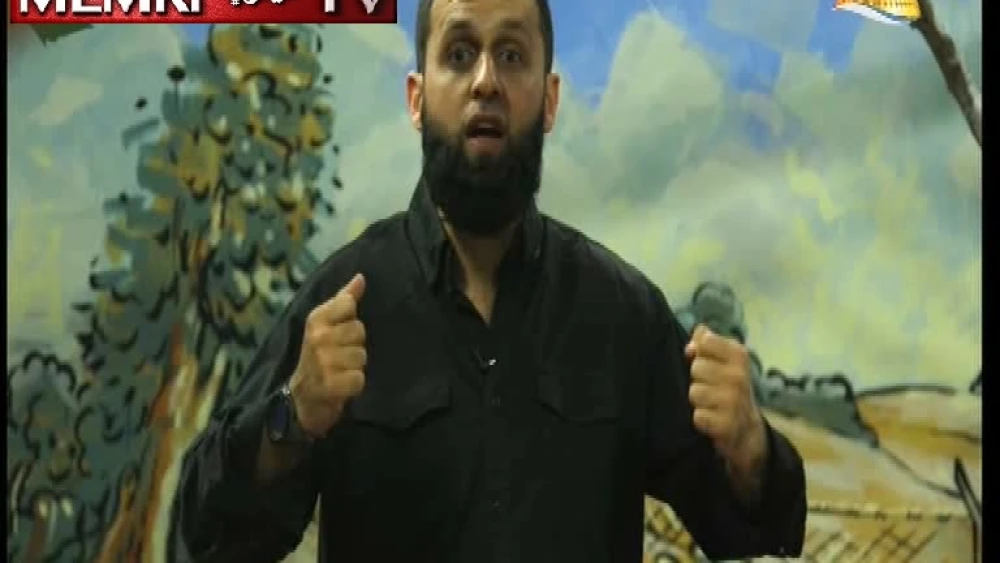 Hamas cleric and TV host Iyad Abu Funun. (April 5, 2018, Al-Aqsa TV: MEMRI)