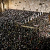 Jewish men praying for forgivness (Selichot), at the Western Wall in the Old City of Jerusalem, early on Sept. 16, 2022, prior to the upcoming Jewish holiday of Rosh Hashanah. Photo: Arie Leib Abrams/Flash90