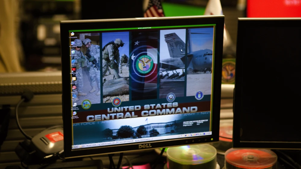 The Joint Operations Center (JOC), from which conflicts are commanded, at the United States Central Command (USCENTCOM). Photo by Patrick Robert/Corbis via Getty Images.