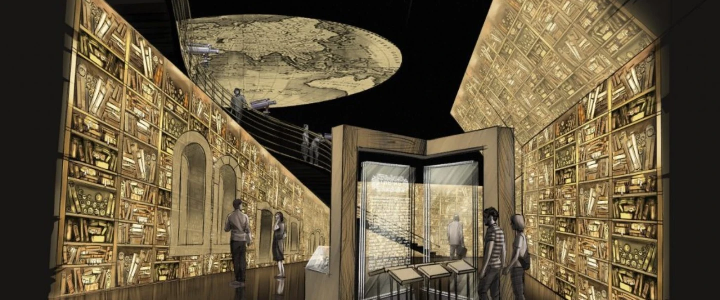 Concept for a room in the Beit HaKehillot Jewish heritage museum in Jerusalem. Illustration: courtesy of BJA Associates.