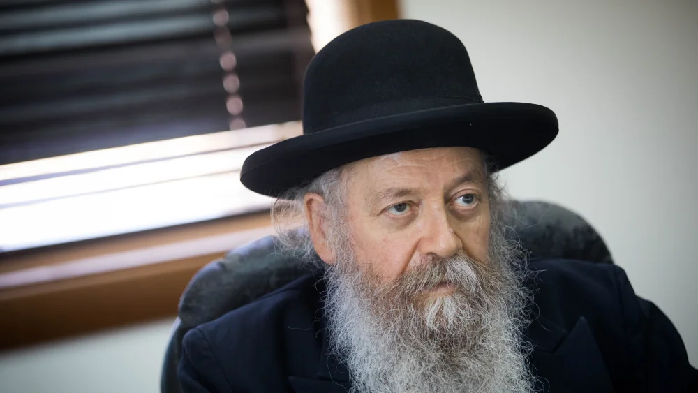 Rabbi David Batzri during an interview in Jerusalem on September 4, 2017. Photo by Yonatan Sindel/Flash90.