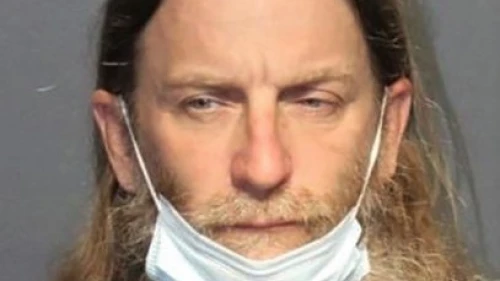 Robert Packer, 56, wore a "Camp Auschwitz" sweatshirt during the Jan. 6 mob invasion of the U.S. Capitol. Credit: Western Tidewater Regional Jail.