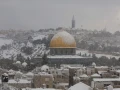 Temple Mount in Snow