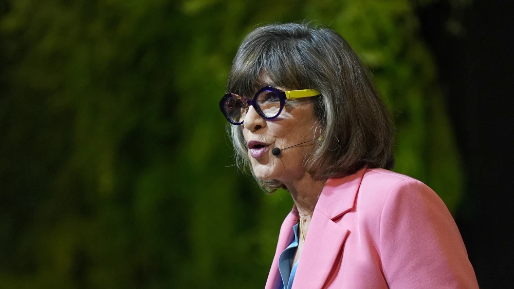 Christiane Amanpour, chief international anchor for CNN, speaks at the Earthshot Prize Impact Assembly in Rio de Janeiro, Brazil, on Nov. 5, 2025. Photo by Aaron Chown-Pool/Getty Images.