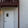 A swastika that was spray-painted on the Alpha Epsilon Pi (AEPi) Jewish fraternity house at University of California, Davis. Source: YouTube.