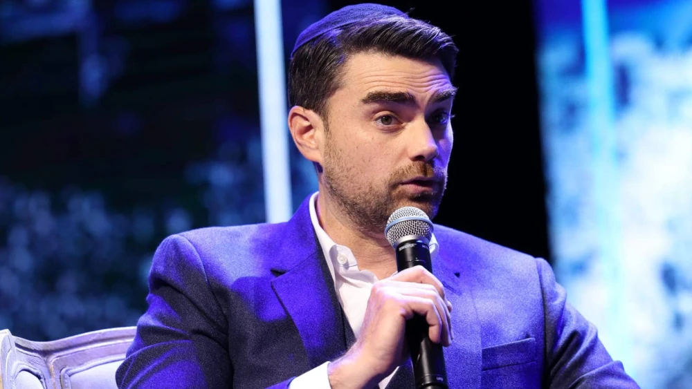 Conservative commentator Ben Shapiro speaks at the Freedom of Zion Conference at the Binyanei Ha’Uma in Jerusalem, Nov. 19, 2024. Photo by Yaakov Nachumi/Herut Center.