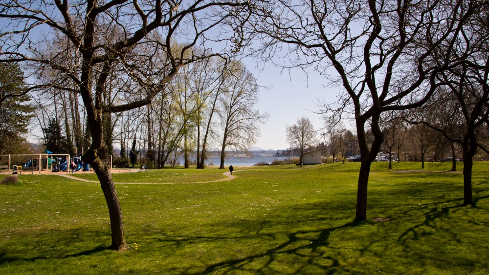 Be'er Sheva Park on Lake Washington in the Rainier Beach neighborhood of Seattle. Credit: Orange Suede Sofa via Wikimedia Commons.
