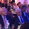 Former U.S. Vice President Mike Pence and Former U.S. Ambassador to Israel David Friedman at Ariel University for an awards ceremony on March 9, 2022. Photo by Josh Hasten.
